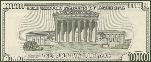 Million Dollar Bill back